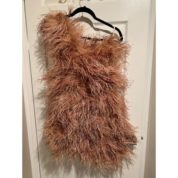 New *FLAW* The Bar Andre Dress in Champagne Size 6 REVOLVE MSRP $498 - Picture 6 of 9